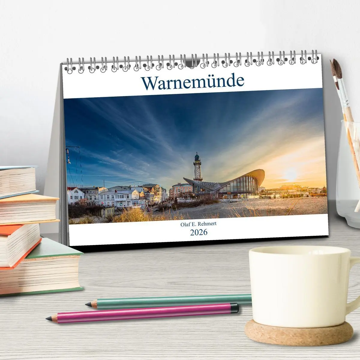 Bild: 9783457621424 | Warnemünde by Olaf Rehmert (Tischkalender 2026 DIN A5 quer),...