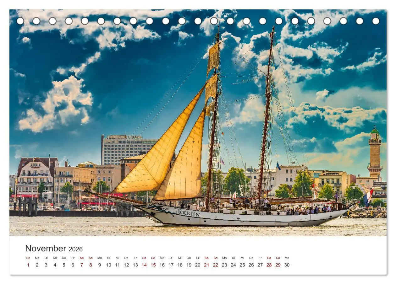 Bild: 9783457621424 | Warnemünde by Olaf Rehmert (Tischkalender 2026 DIN A5 quer),...