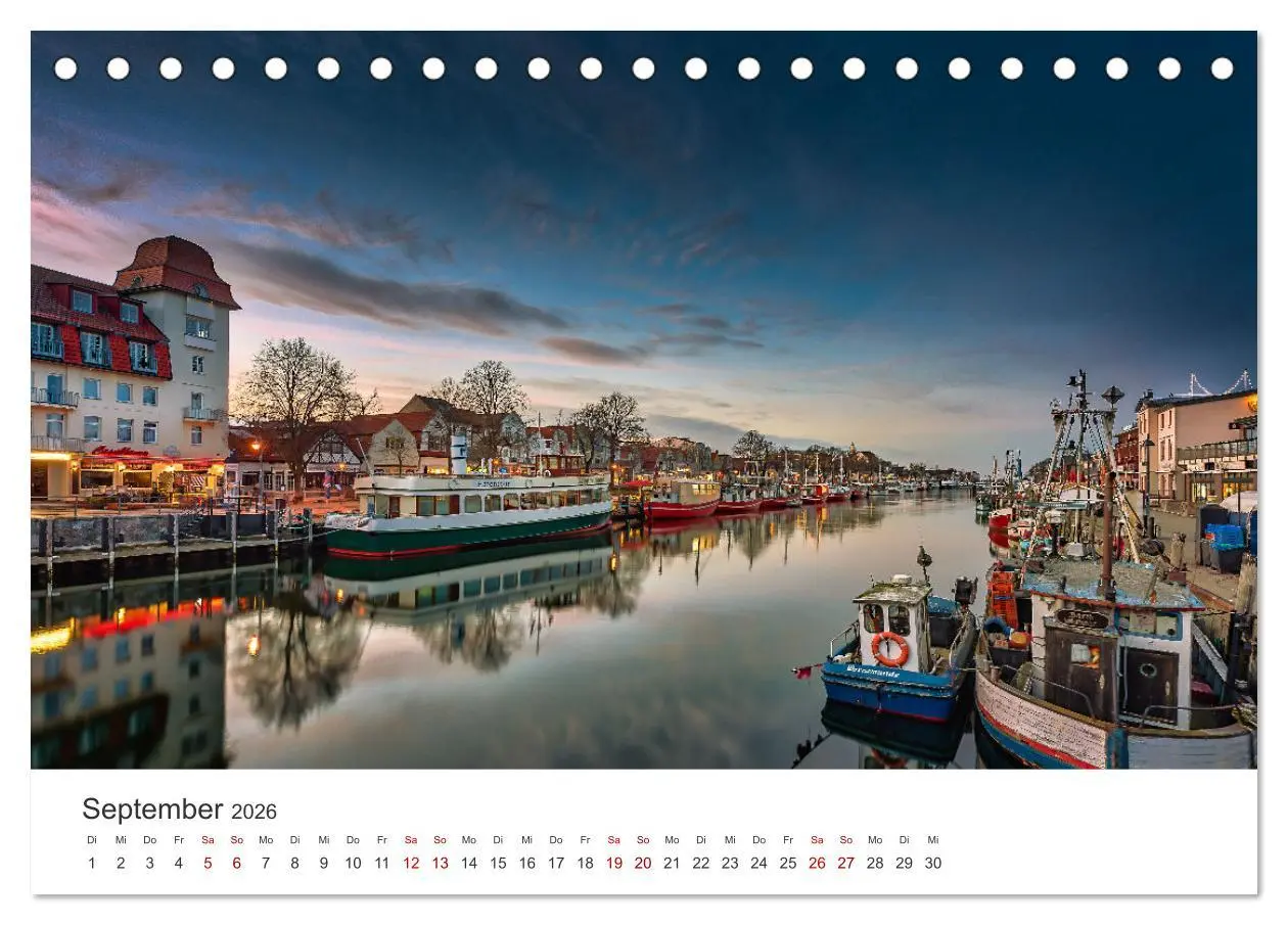 Bild: 9783457621424 | Warnemünde by Olaf Rehmert (Tischkalender 2026 DIN A5 quer),...