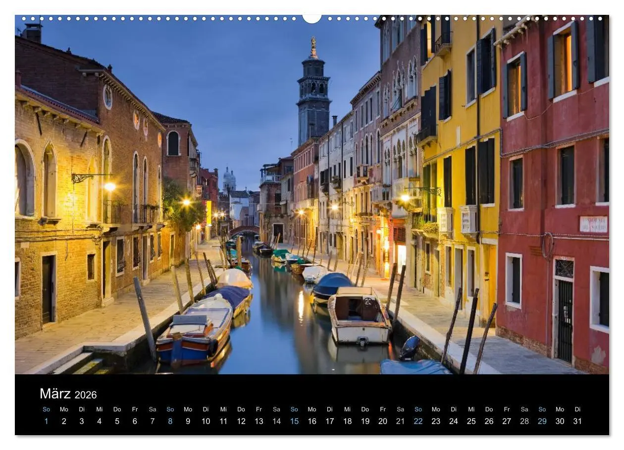 Bild: 9783516021424 | Venedig bei Nacht 2026 (hochwertiger Premium Wandkalender 2026 DIN...