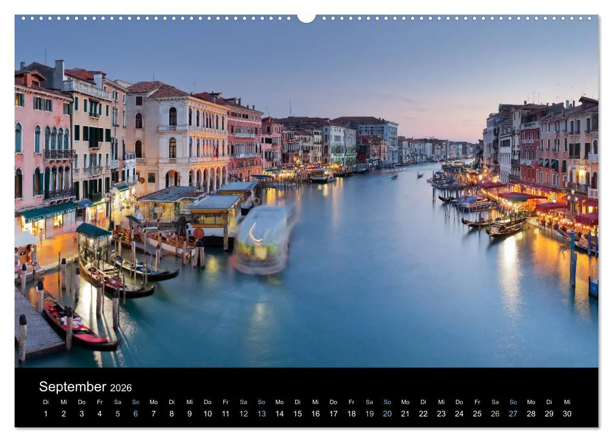 Bild: 9783516021424 | Venedig bei Nacht 2026 (hochwertiger Premium Wandkalender 2026 DIN...
