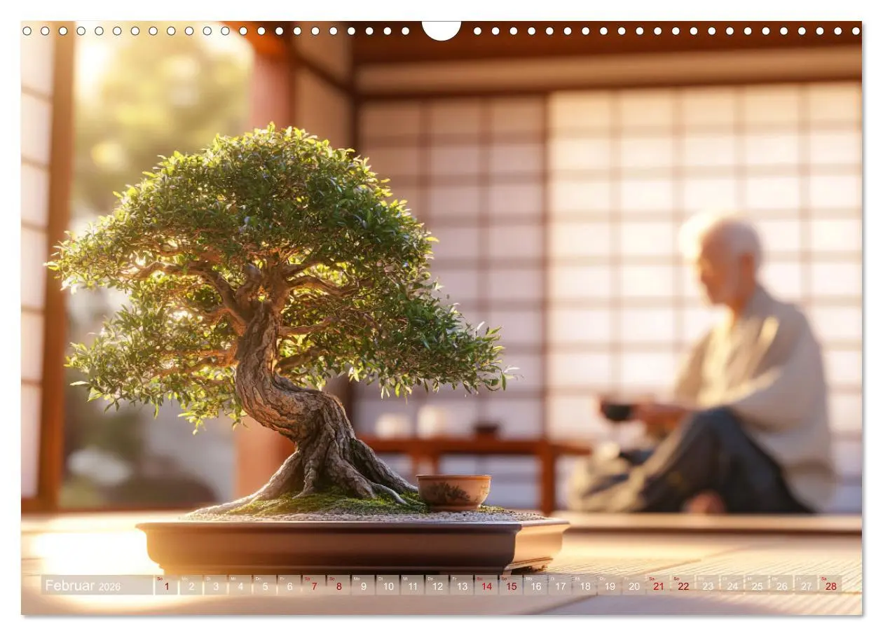 Bild: 9783457301524 | Bonsai, die formvollendete Kunst (Wandkalender 2026 DIN A3 quer),...