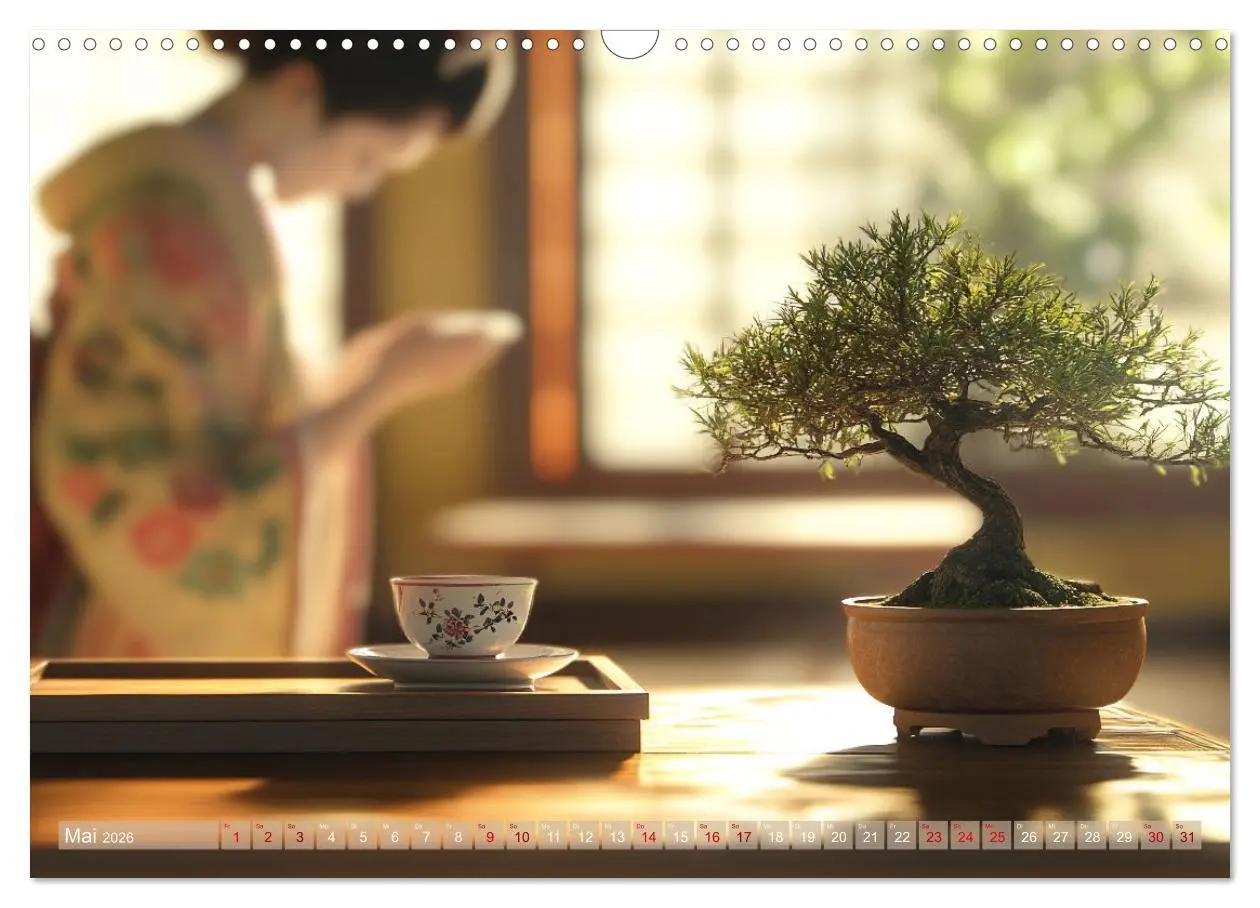 Bild: 9783457301524 | Bonsai, die formvollendete Kunst (Wandkalender 2026 DIN A3 quer),...