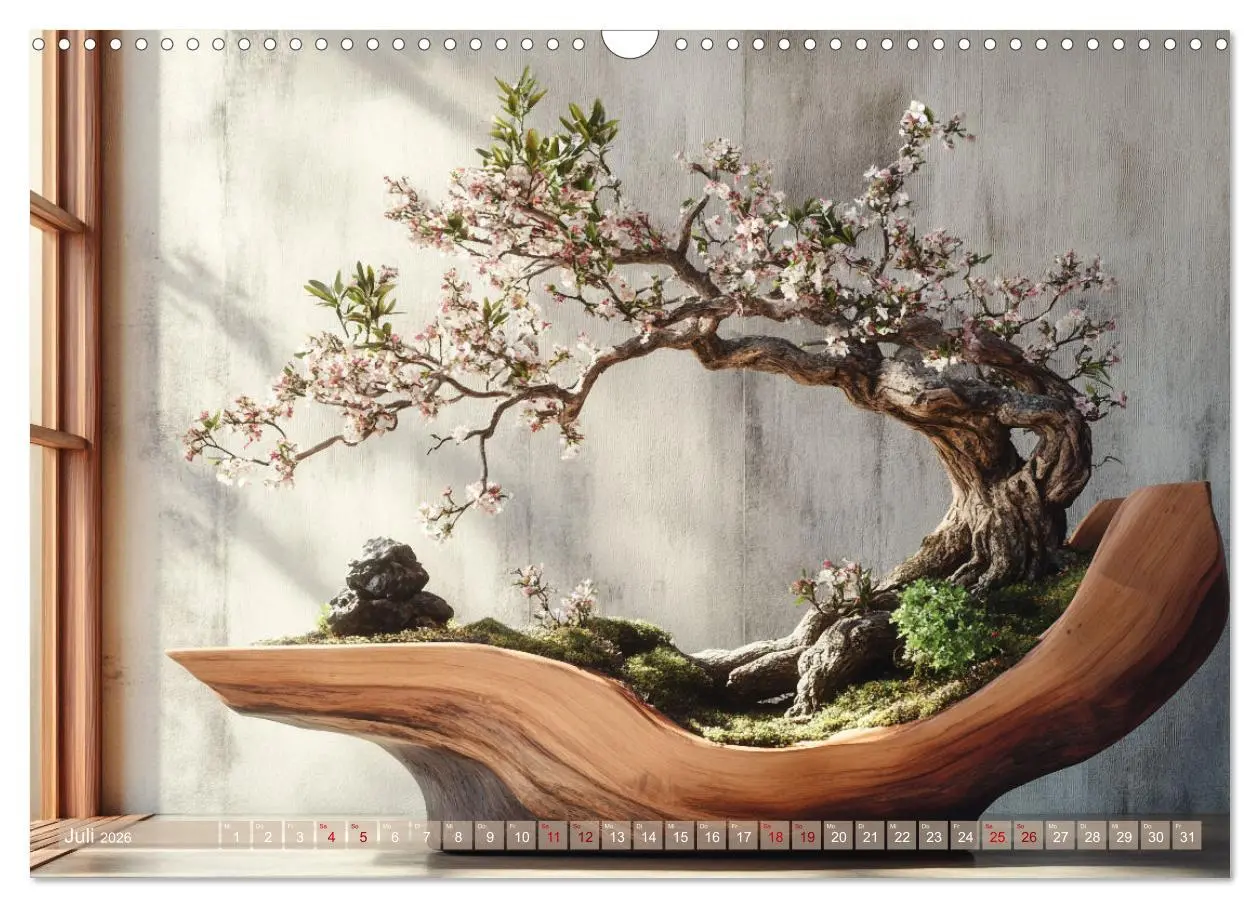 Bild: 9783457301524 | Bonsai, die formvollendete Kunst (Wandkalender 2026 DIN A3 quer),...