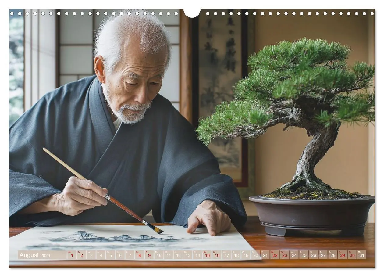 Bild: 9783457301524 | Bonsai, die formvollendete Kunst (Wandkalender 2026 DIN A3 quer),...