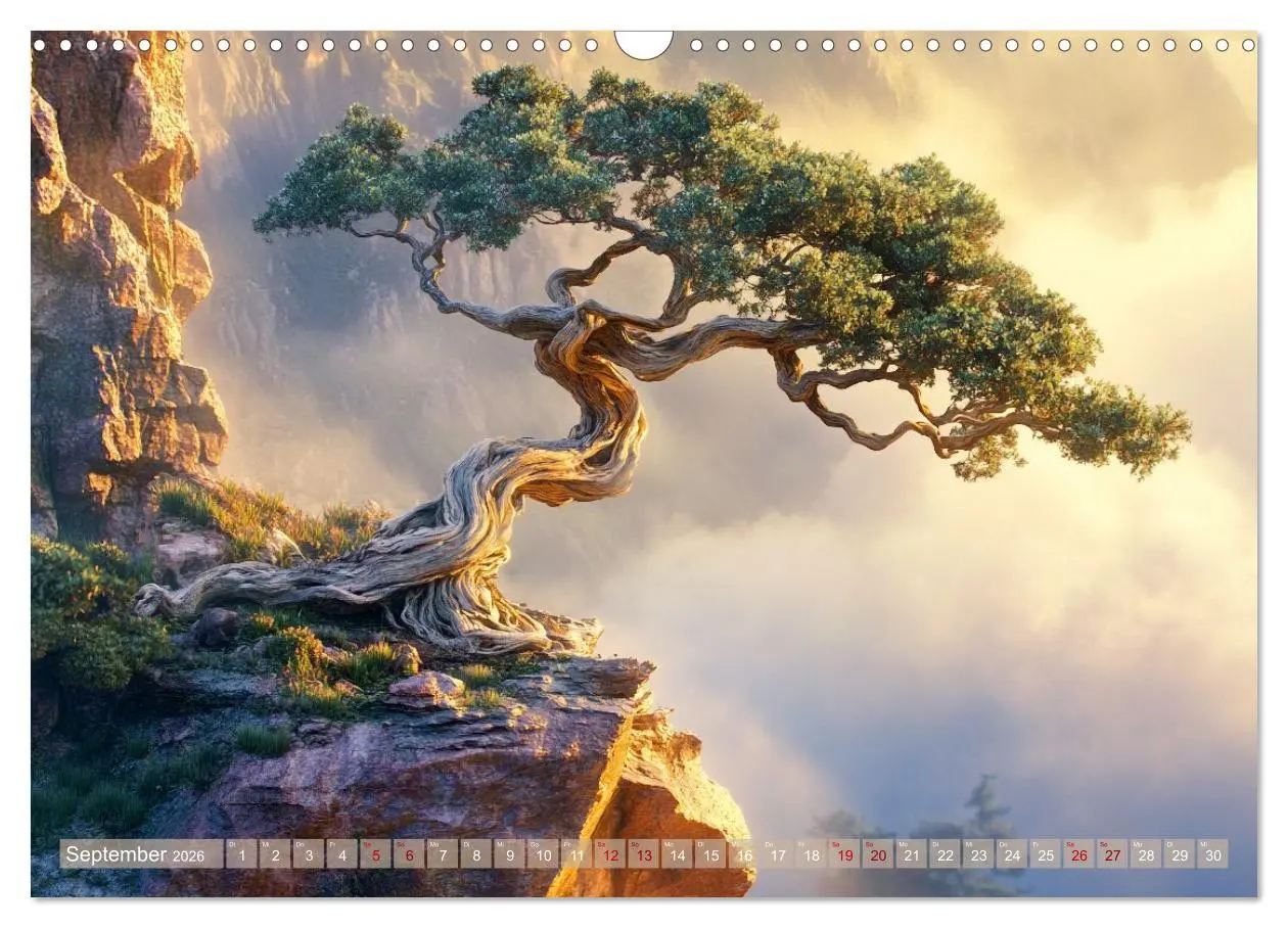 Bild: 9783457301524 | Bonsai, die formvollendete Kunst (Wandkalender 2026 DIN A3 quer),...