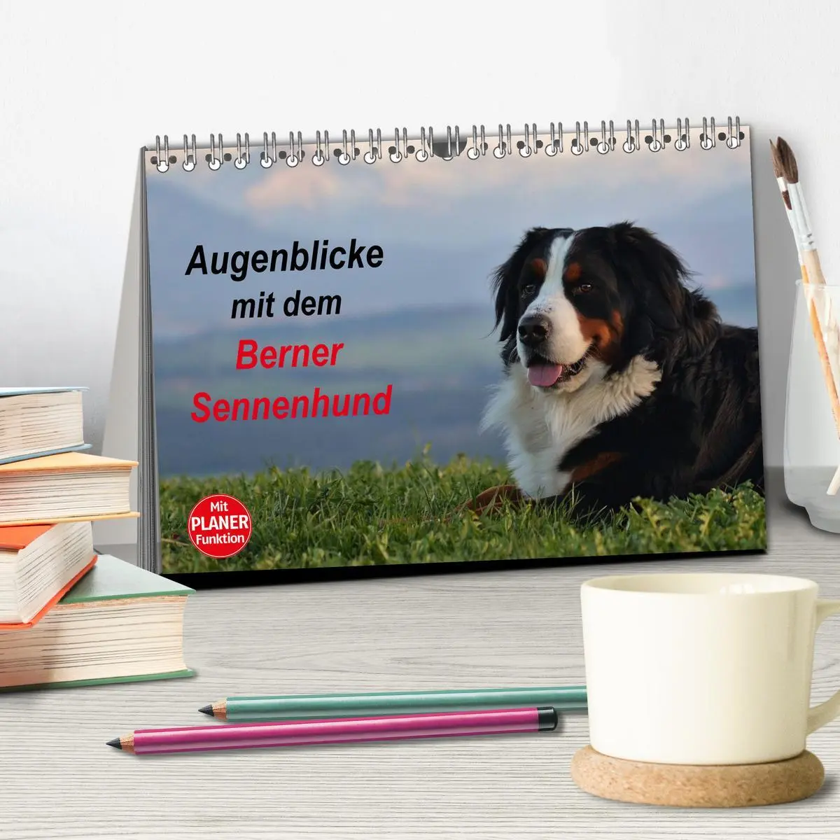 Bild: 9783516011524 | Augenblicke mit dem Berner Sennenhund (Tischkalender 2026 DIN A5...