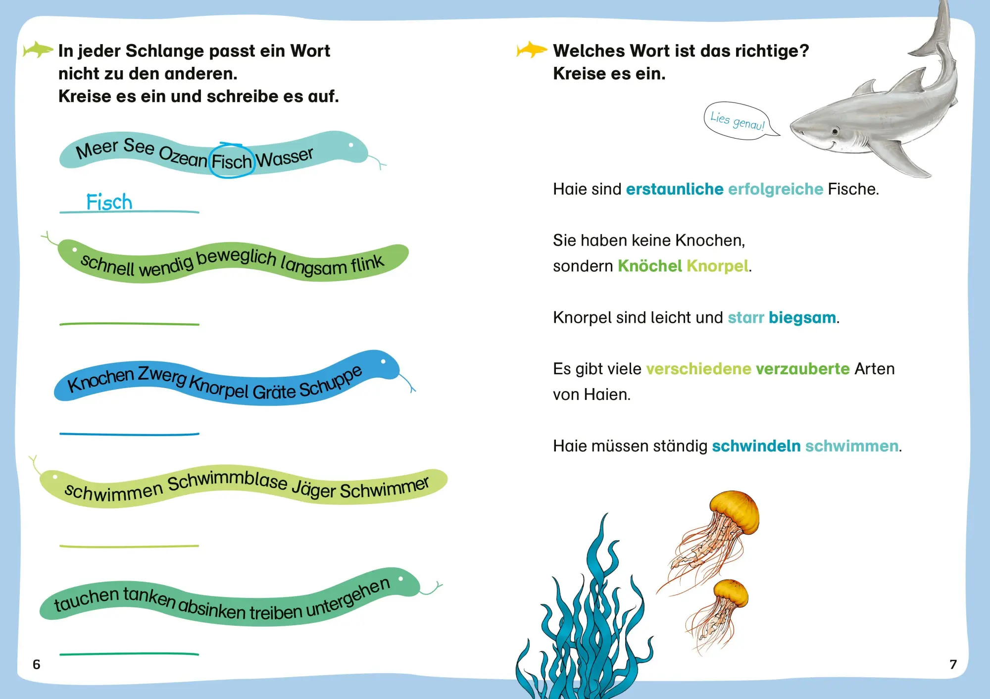 Bild: 9783788681524 | WAS IST WAS Erstes Leserätsel. Haie | Waltraud Grill | Broschüre