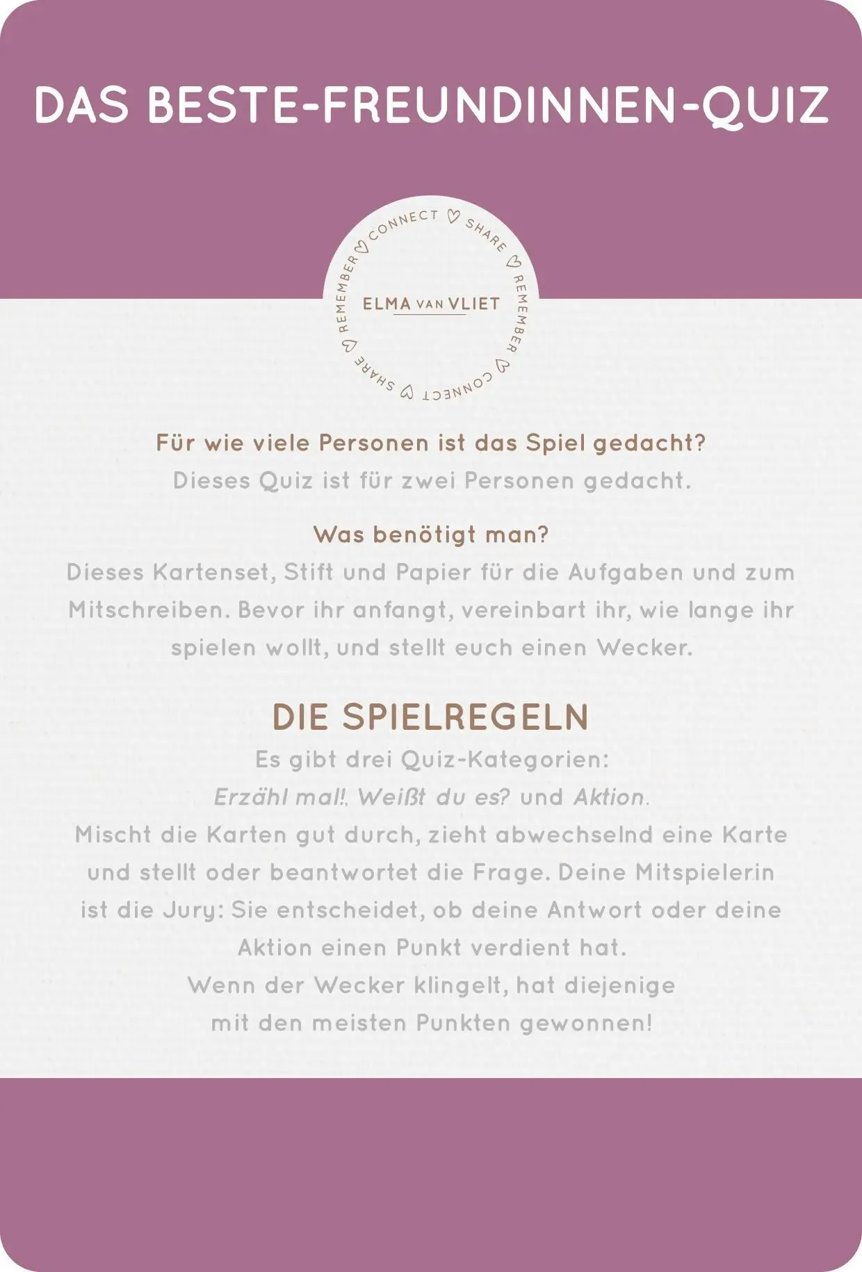Bild: 4251693901624 | Erzähl mal! Das Beste-Freundinnen-Quiz | Elma Van Vliet | Spiel | 2022