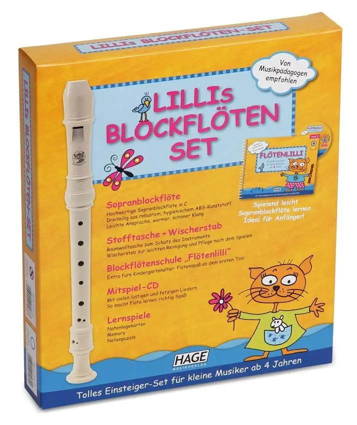Bild: 9783866261624 | Lillis Blockflöten-Set - Deutsche Griffweise | Helmut Hage | Buch