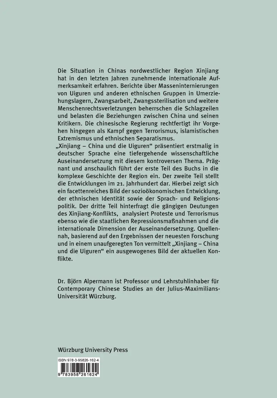 Rückseite: 9783958261624 | Xinjiang | China und die Uiguren | Björn Alpermann | Taschenbuch