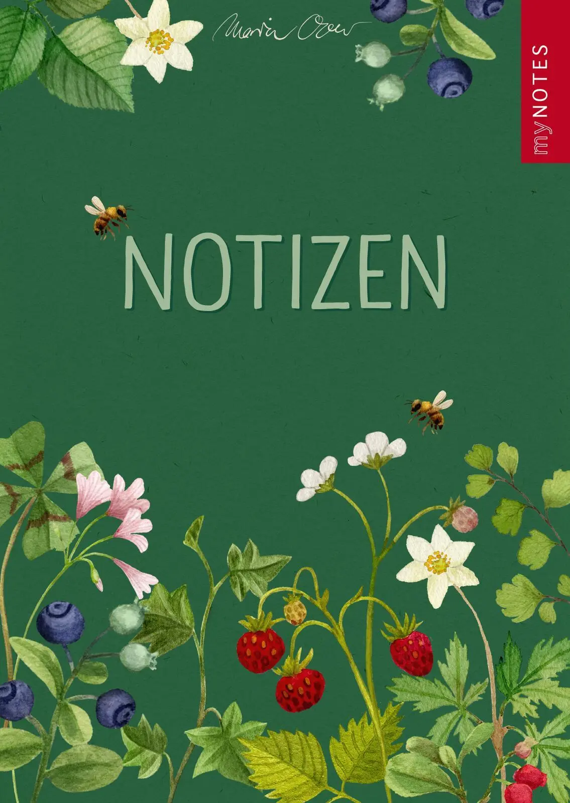 Bild: 4014489131724 | myNOTES Papeterie: Notizblock Naturschätze - Wald &amp; Wildblumen | Over