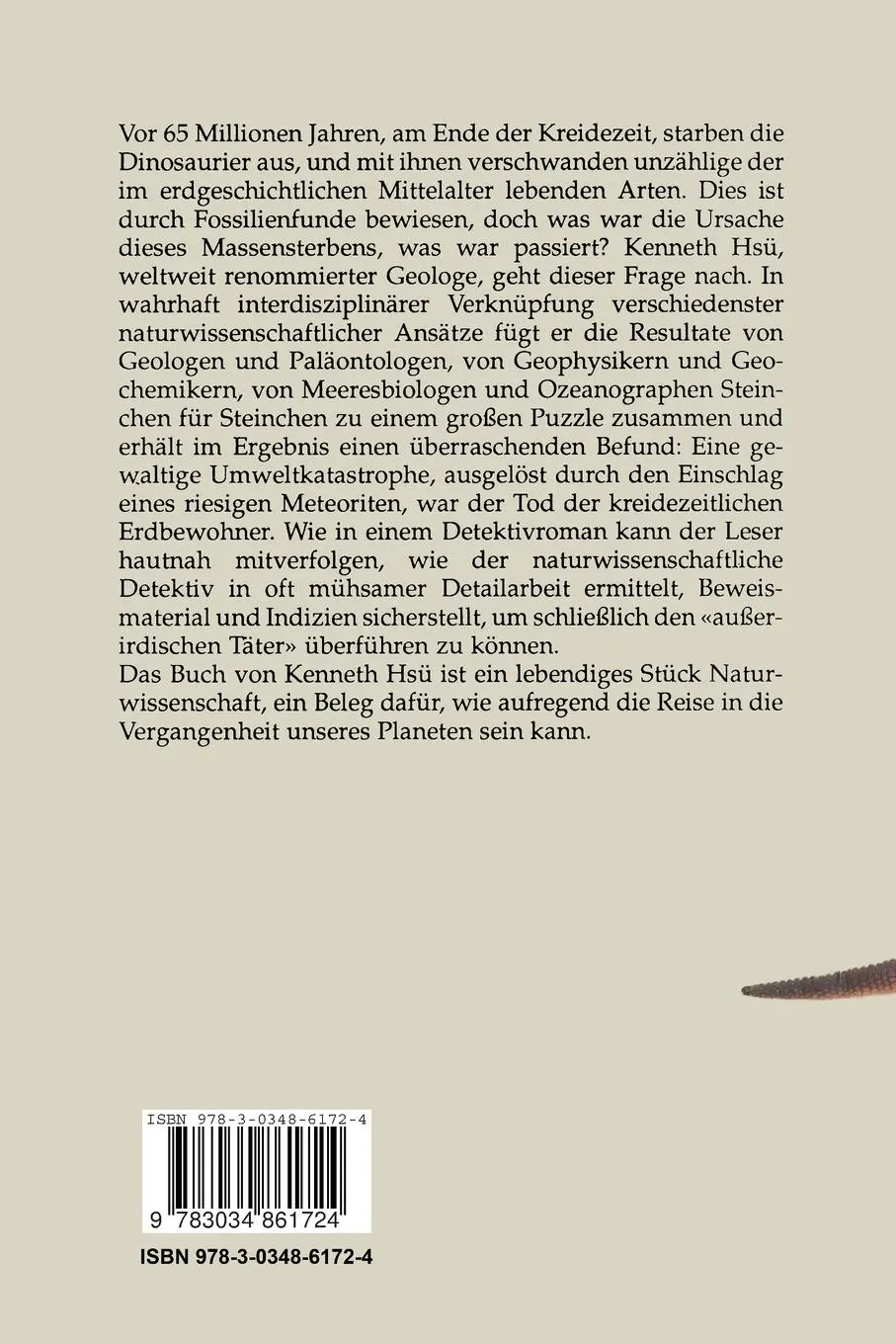 Rückseite: 9783034861724 | Die letzten Jahre der Dinosaurier | Hsü | Taschenbuch | 270 S. | 2014