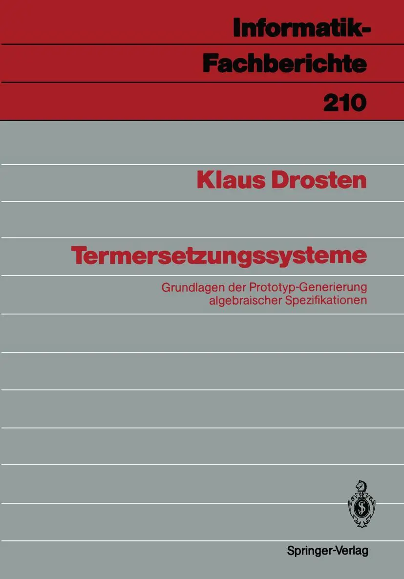Cover: 9783540511724 | Termersetzungssysteme | Klaus Drosten | Taschenbuch | ix | Deutsch