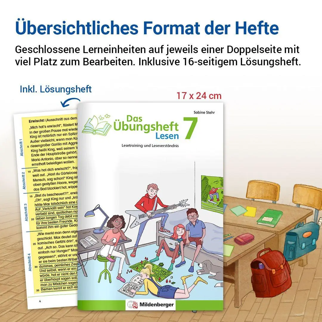 Bild: 9783619741724 | Das Übungsheft Lesen 7 | Michaela Stehr | Broschüre | 64 S. | Deutsch