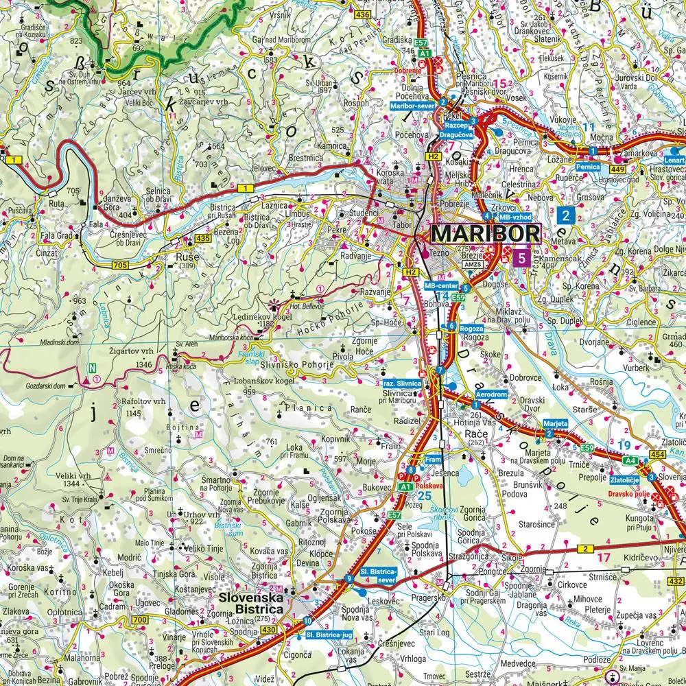 Bild: 9783707921724 | Slowenien, Straßen- und Freizeitkarte 1:150.000, freytag &amp; berndt