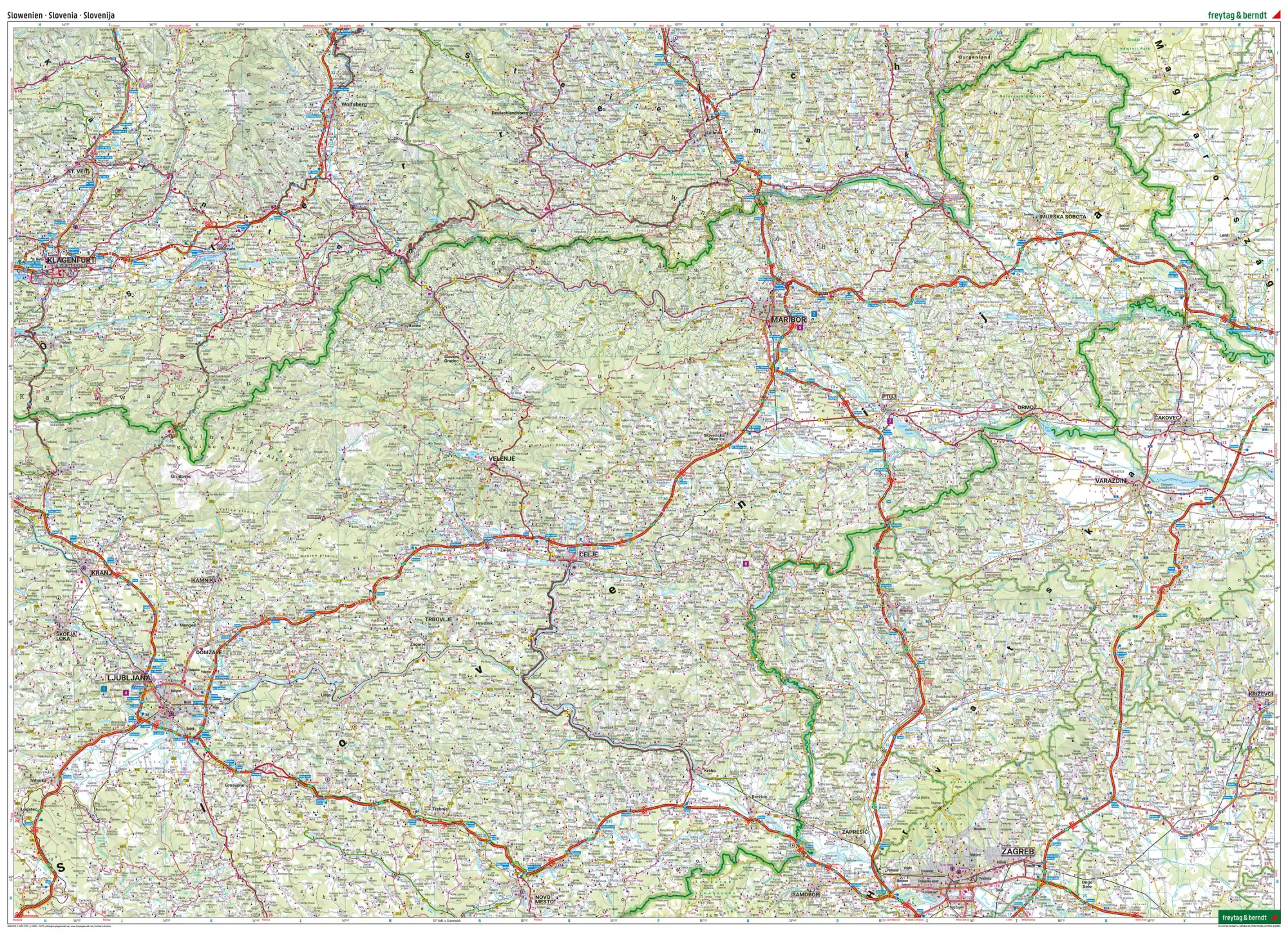 Bild: 9783707921724 | Slowenien, Straßen- und Freizeitkarte 1:150.000, freytag &amp; berndt
