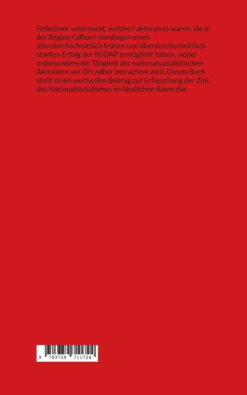 Rückseite: 9783759711724 | Der außergewöhnliche Aufstieg des Nationalsozialismus in der Region...