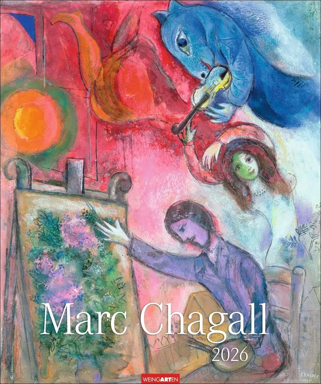 Cover: 9783839901724 | Marc Chagall Kalender 2026 | Marc Chagall | Kalender | Spiralbindung