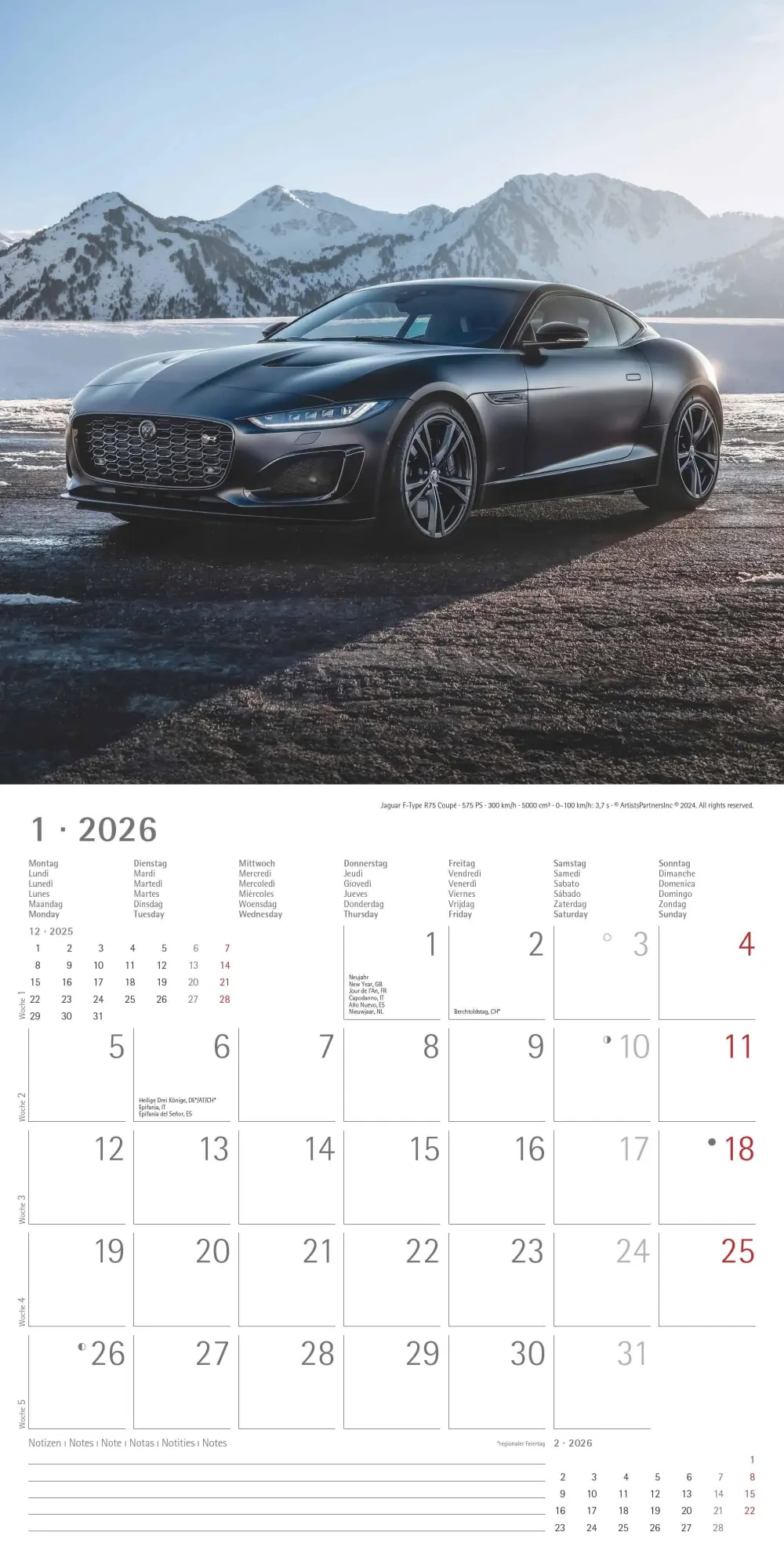 Bild: 4069095001824 | High Speed 2026 - Broschürenkalender 30x30 cm (30x60 geöffnet) -...