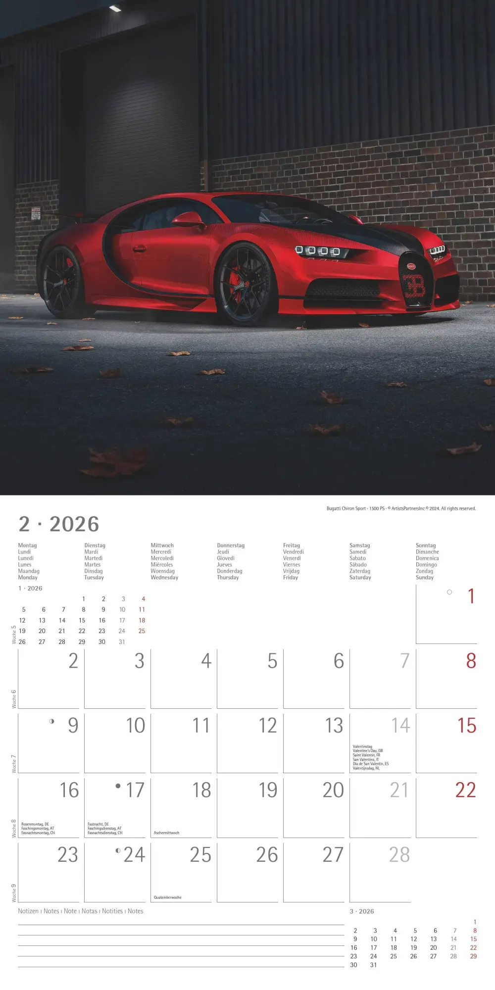Bild: 4069095001824 | High Speed 2026 - Broschürenkalender 30x30 cm (30x60 geöffnet) -...