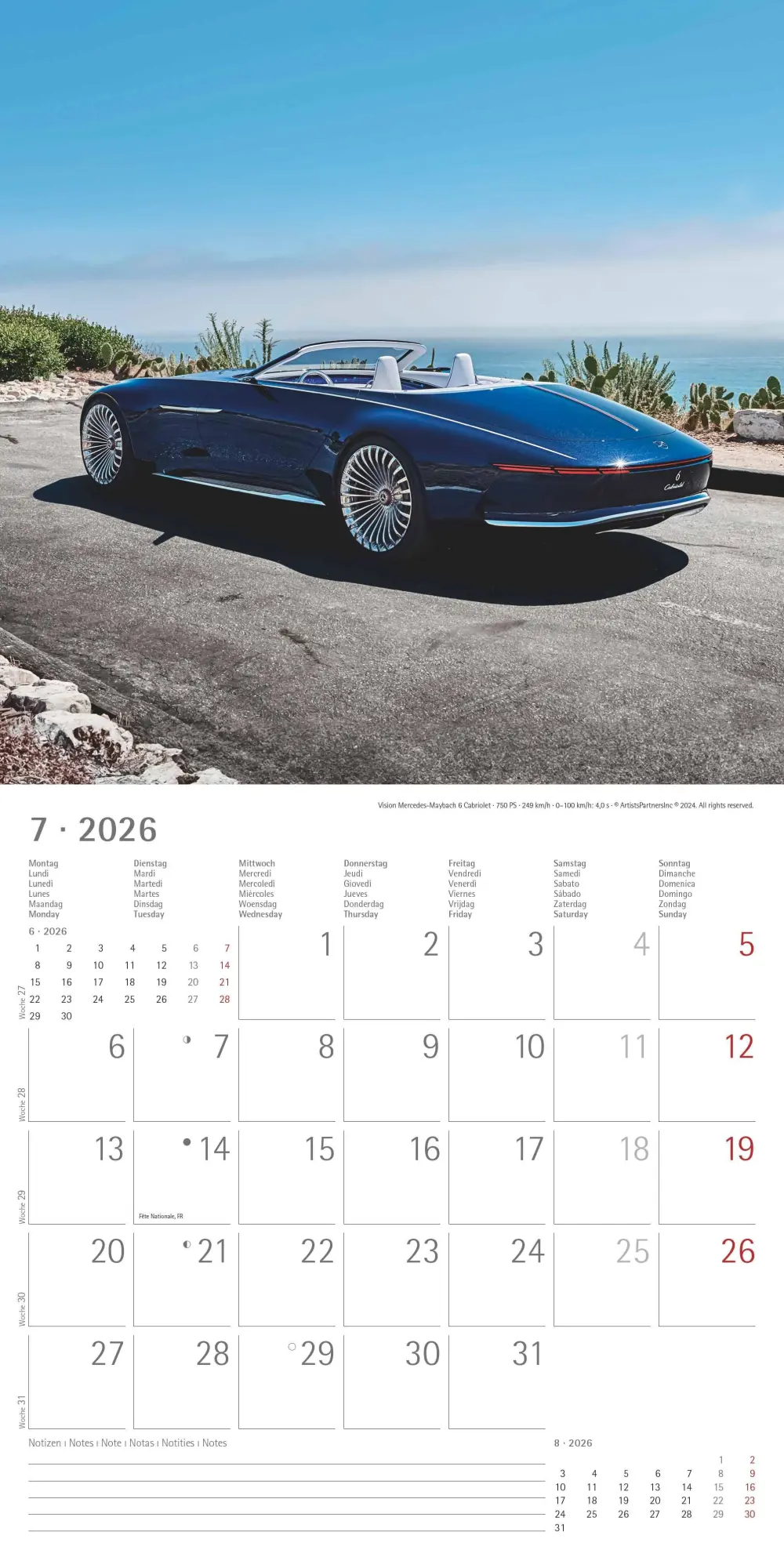Bild: 4069095001824 | High Speed 2026 - Broschürenkalender 30x30 cm (30x60 geöffnet) -...