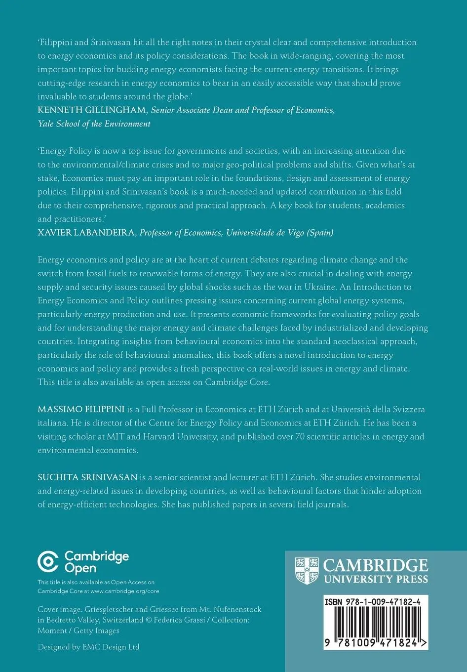 Rückseite: 9781009471824 | An Introduction to Energy Economics and Policy | Srinivasan (u. a.)