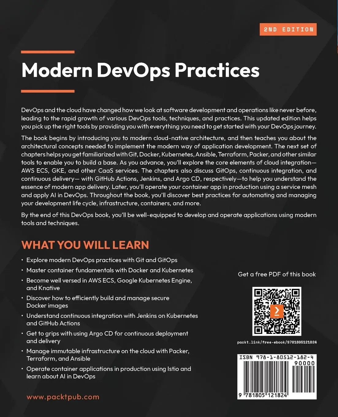 Rückseite: 9781805121824 | Modern DevOps Practices - Second Edition | Gaurav Agarwal | Buch