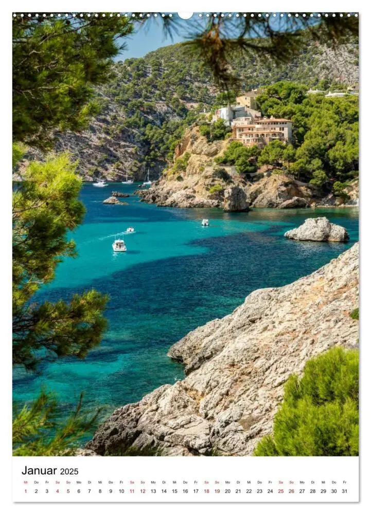 Bild: 9783435971824 | Mallorca - Insel des Glücks (Wandkalender 2025 DIN A2 hoch),...