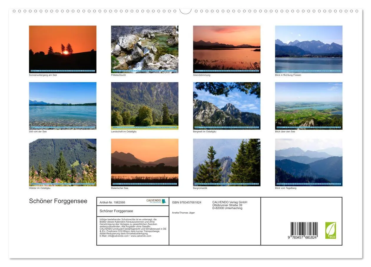 Bild: 9783457681824 | Schöner Forggensee (hochwertiger Premium Wandkalender 2026 DIN A2...