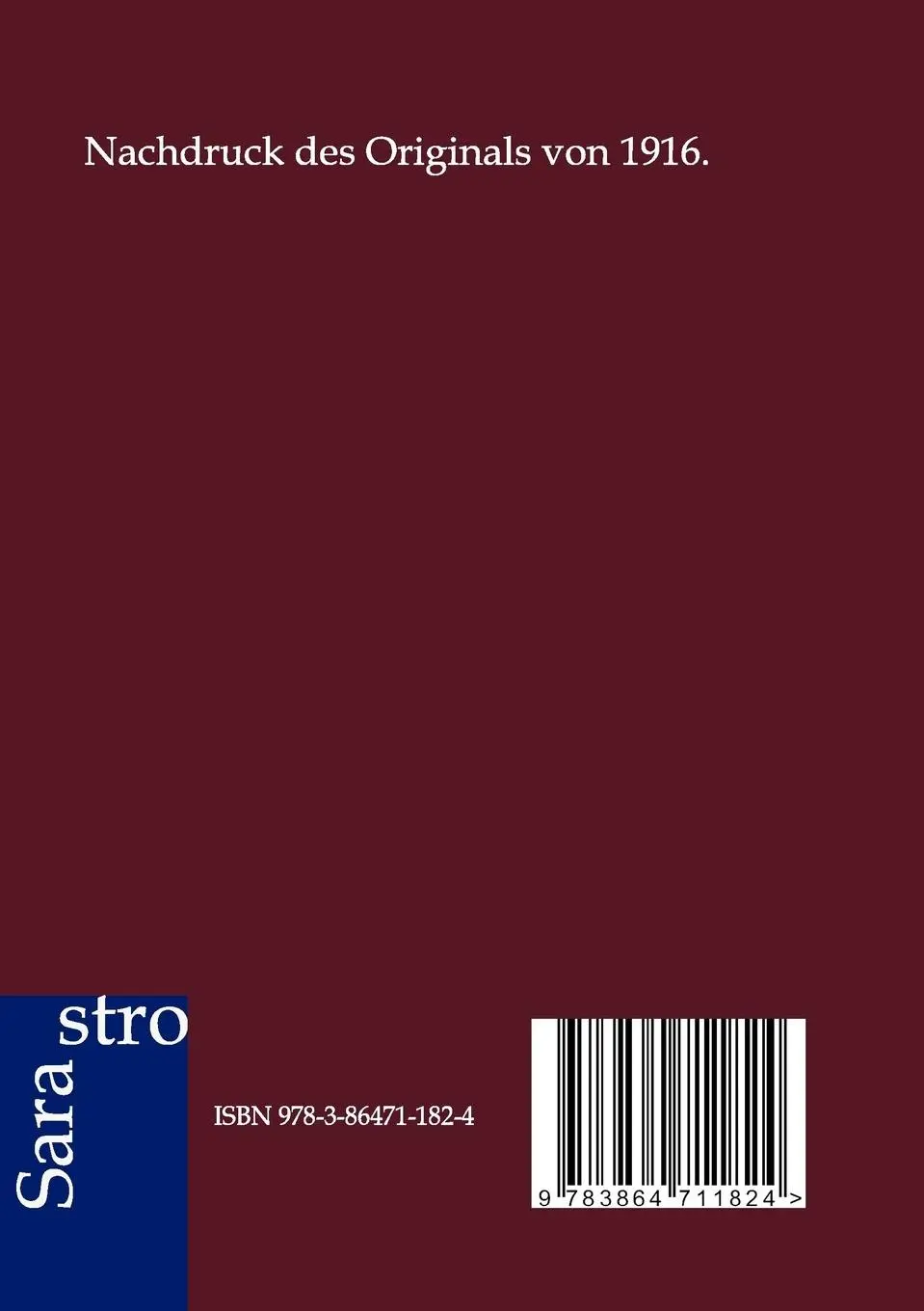 Rückseite: 9783864711824 | Geschichtsphilosophie - Eine Kriegsvorlesung | Wilhelm Windelband