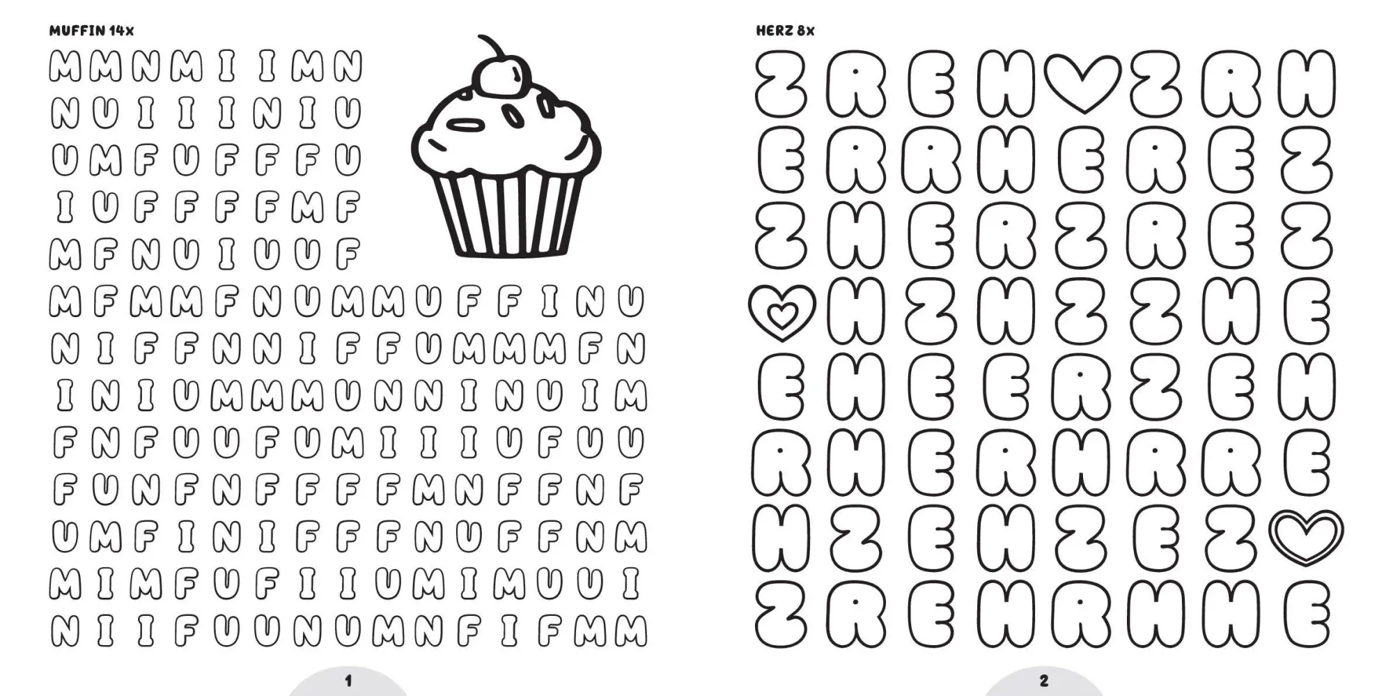 Bild: 9783987641824 | Cozy Word Search Cute World | Supersüße Wortsuchrätsel zum Ausmalen