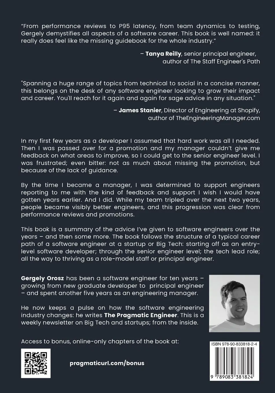 Rückseite: 9789083381824 | The Software Engineer's Guidebook | Gergely Orosz | Taschenbuch | 2023