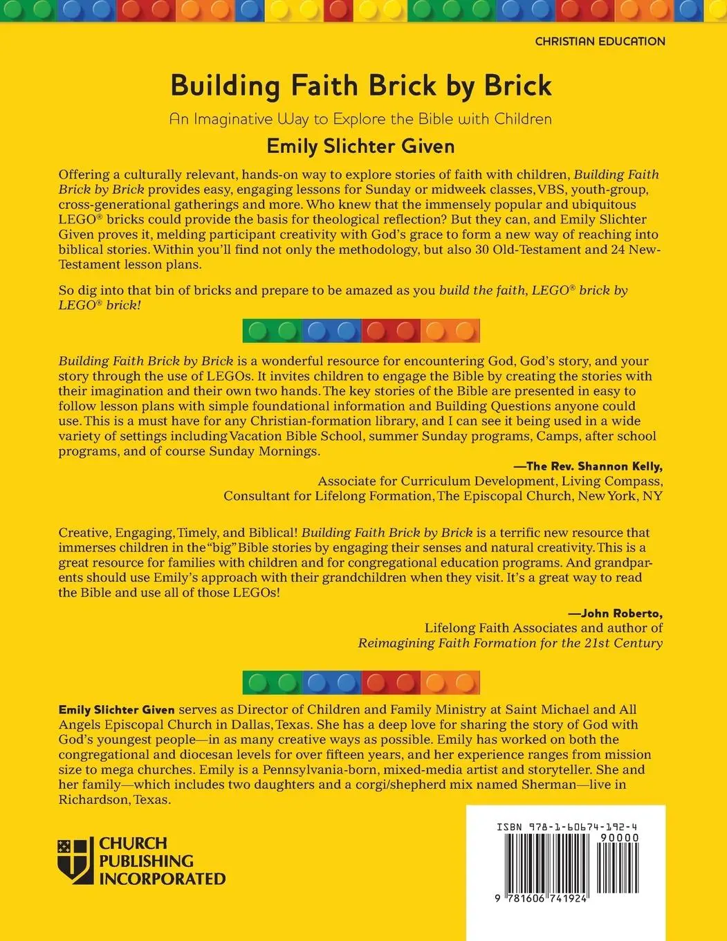 Rückseite: 9781606741924 | Building Faith Brick by Brick | Emily Slichter Given | Taschenbuch