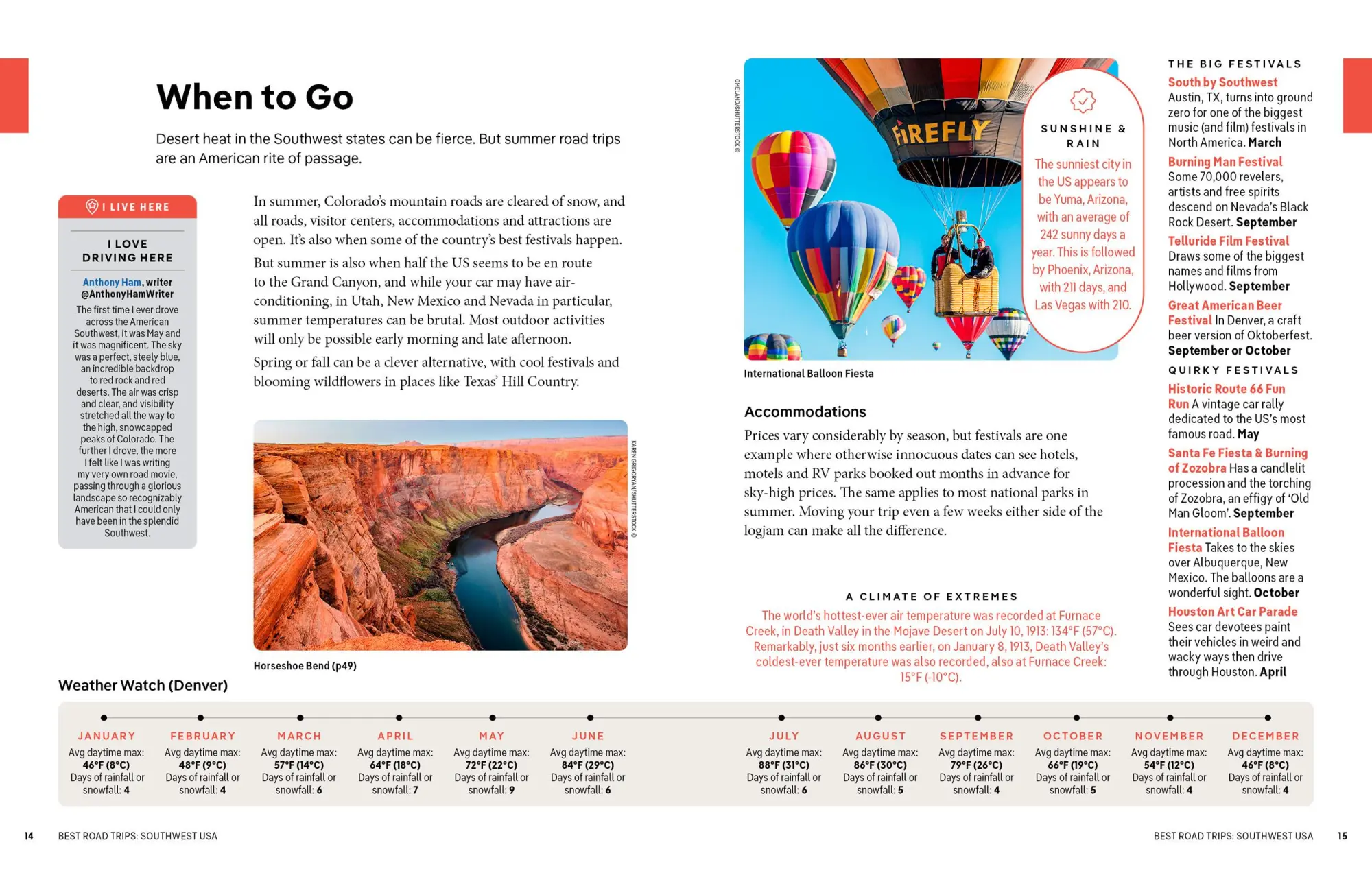 Bild: 9781837581924 | Best Road Trips Southwest USA | Anthony Ham (u. a.) | Taschenbuch