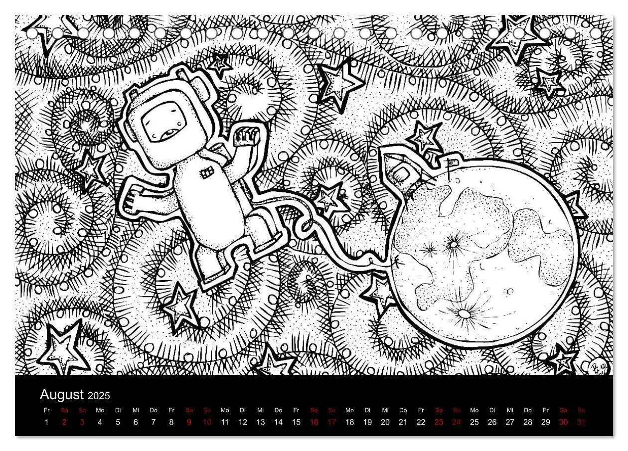 Bild: 9783435411924 | Bezaubernde Mini-Monster - Ein Ausmal-Kalender (Tischkalender 2025...