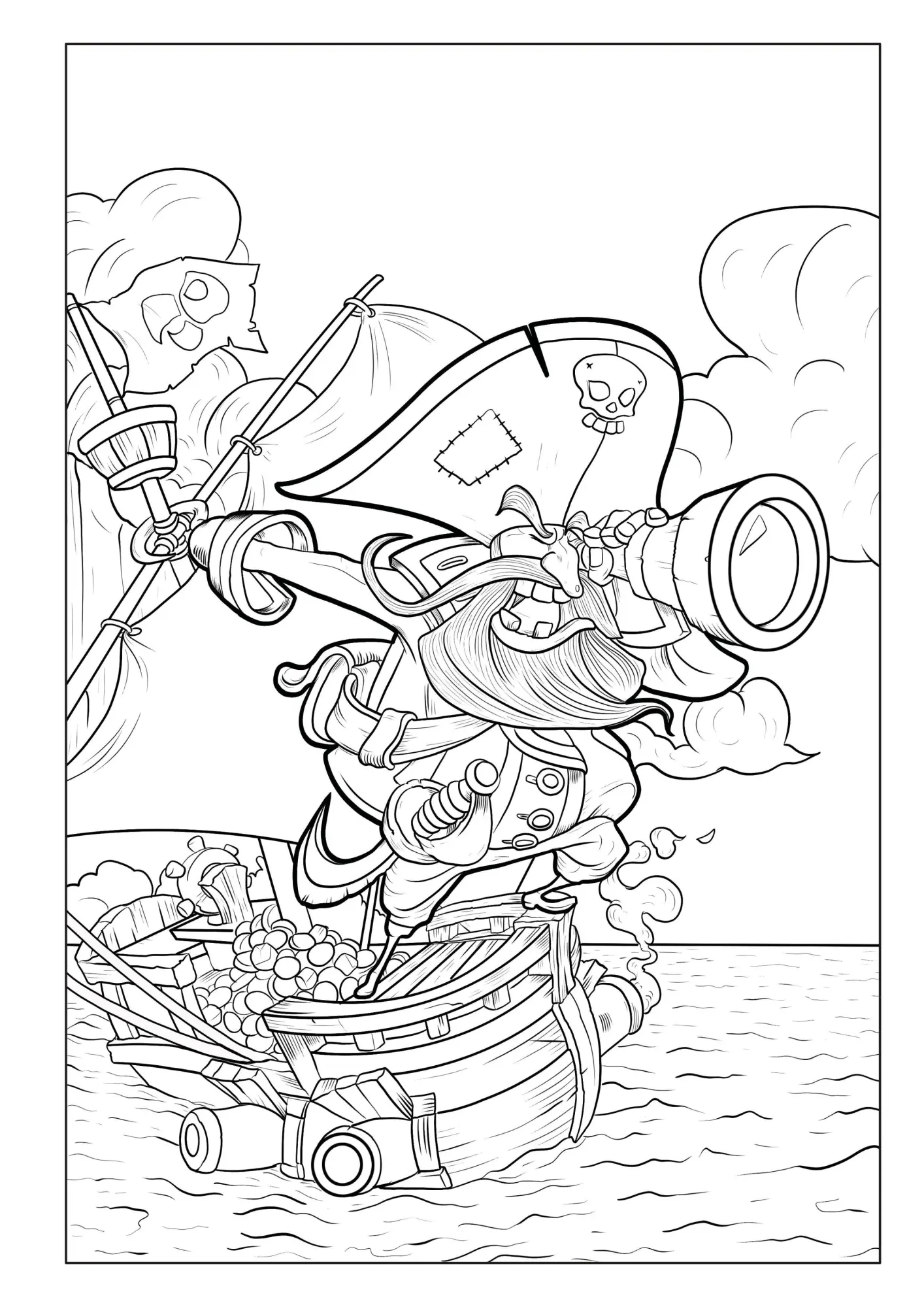 Bild: 9783986571924 | Piraten Malbuch für Kinder ab 6 Jahren | Josef Mickey Müller | Buch