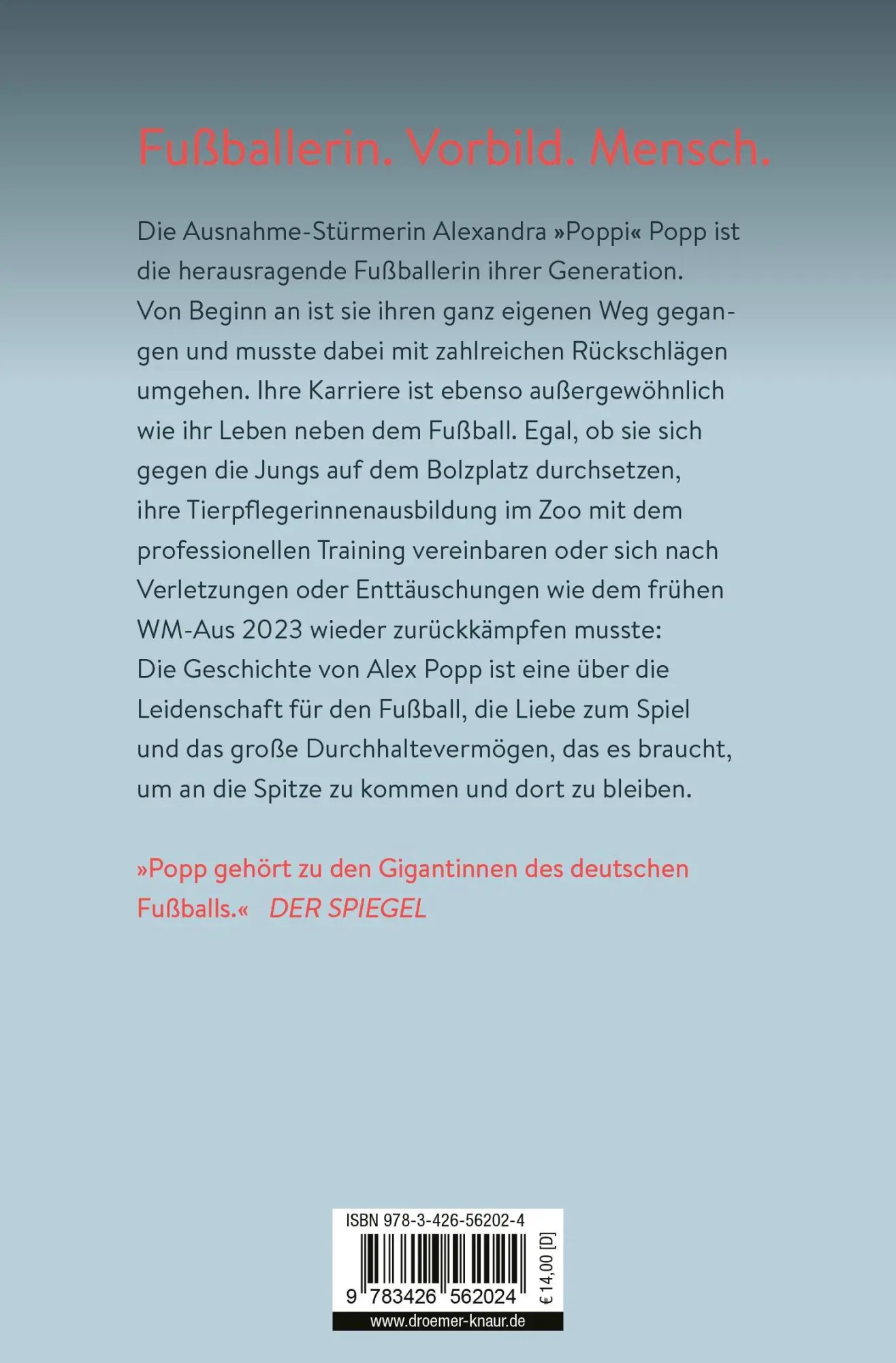 Rückseite: 9783426562024 | Dann zeige ich es euch eben auf dem Platz | Alexandra Popp | Buch