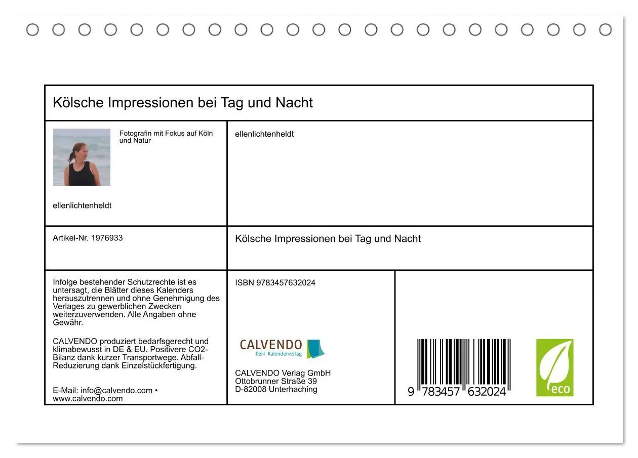 Bild: 9783457632024 | Kölsche Impressionen bei Tag und Nacht (Tischkalender 2026 DIN A5...