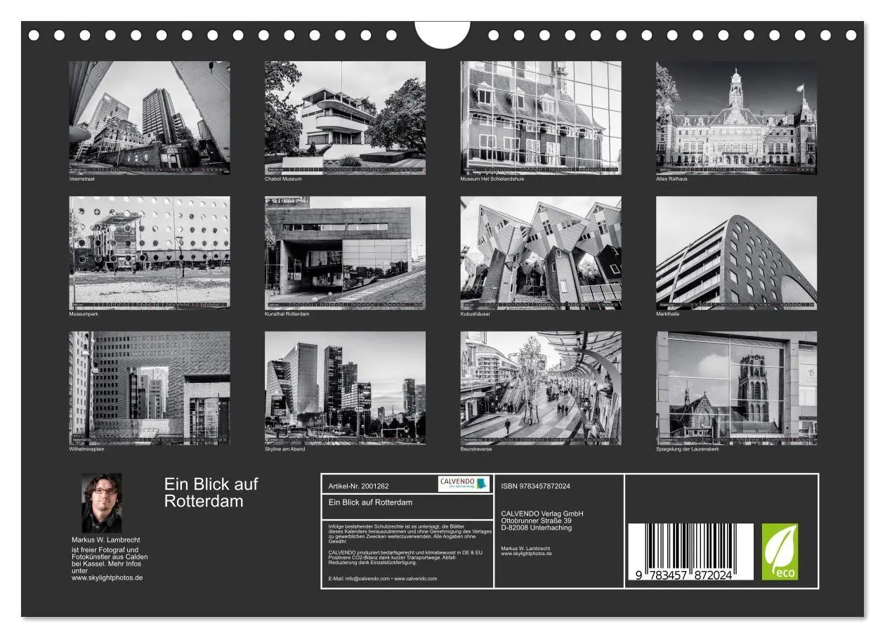 Bild: 9783457872024 | Ein Blick auf Rotterdam (Wandkalender 2026 DIN A4 quer), CALVENDO...