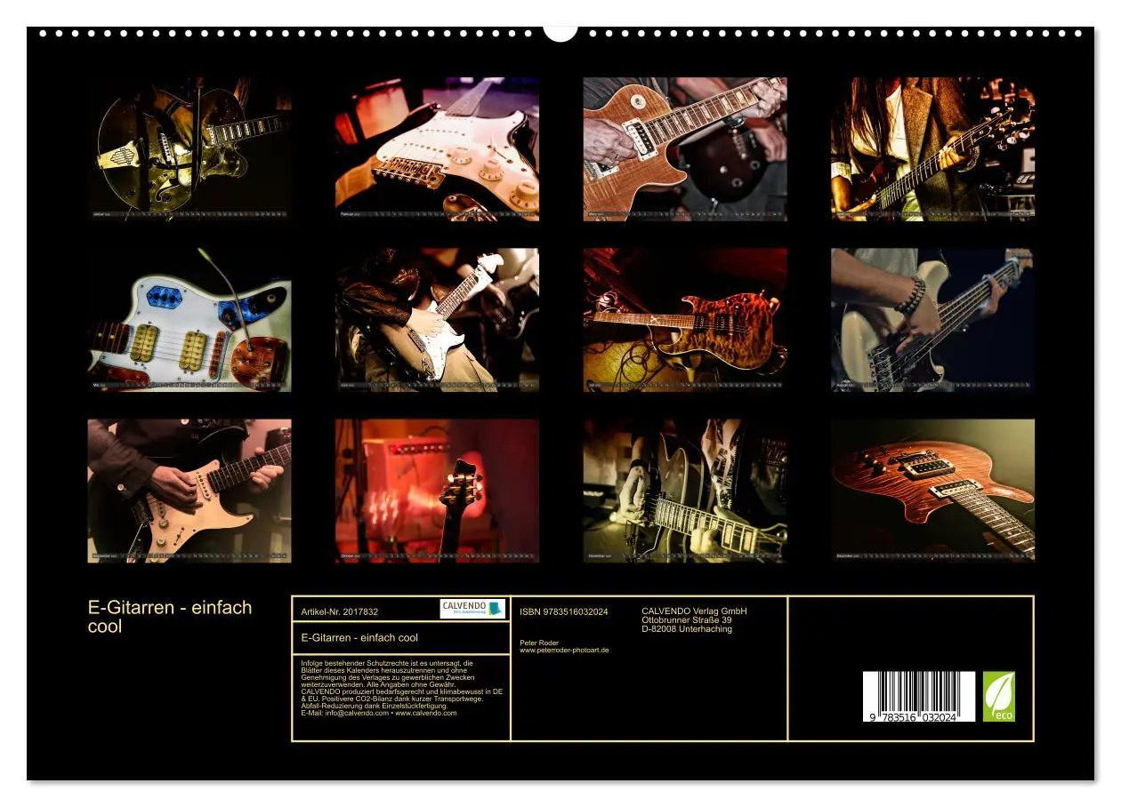 Bild: 9783516032024 | E-Gitarren - einfach cool (hochwertiger Premium Wandkalender 2026...