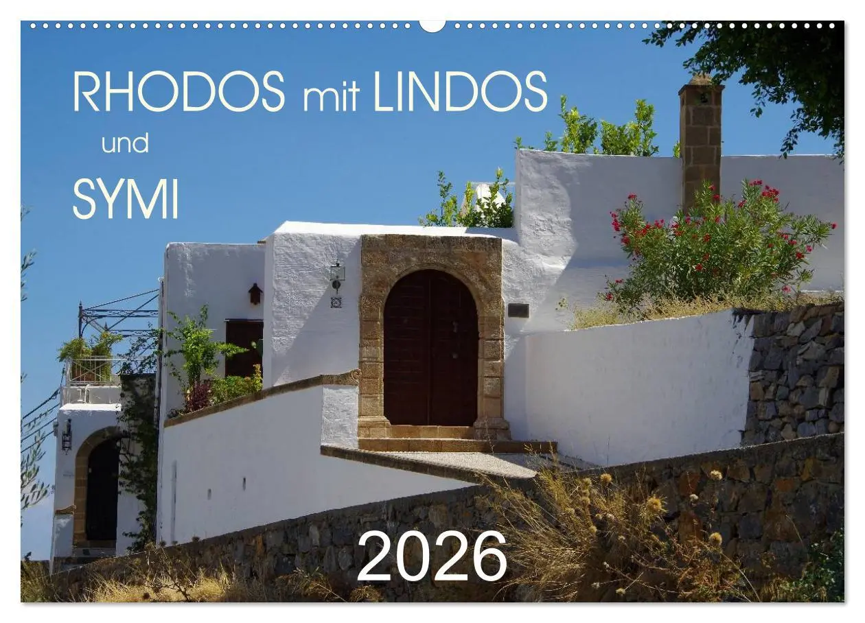 Cover: 9783516102024 | Rhodos mit Lindos und Symi (Wandkalender 2026 DIN A2 quer),...