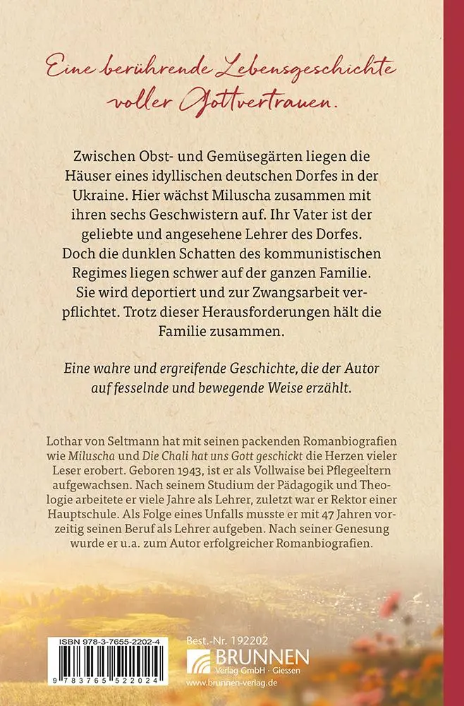 Rückseite: 9783765522024 | Miluscha | Lothar von Seltmann | Taschenbuch | 272 S. | Deutsch | 2025