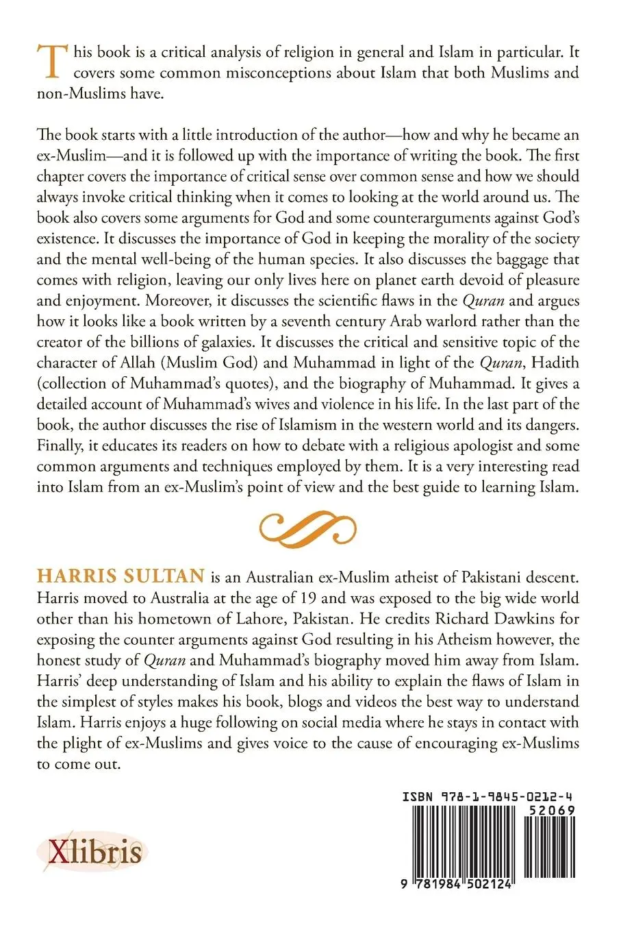 Rückseite: 9781984502124 | The Curse of God | Why I Left Islam | Harris Sultan | Taschenbuch