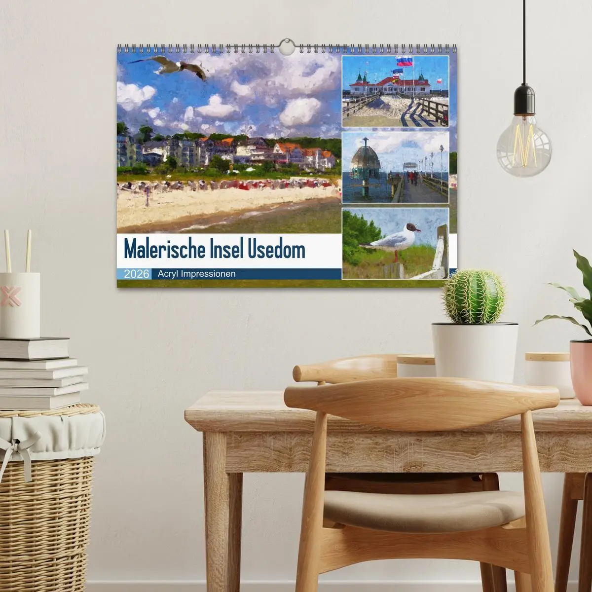 Bild: 9783457622124 | Malerische Insel Usedom - Acryl Impressionen (Wandkalender 2026 DIN...