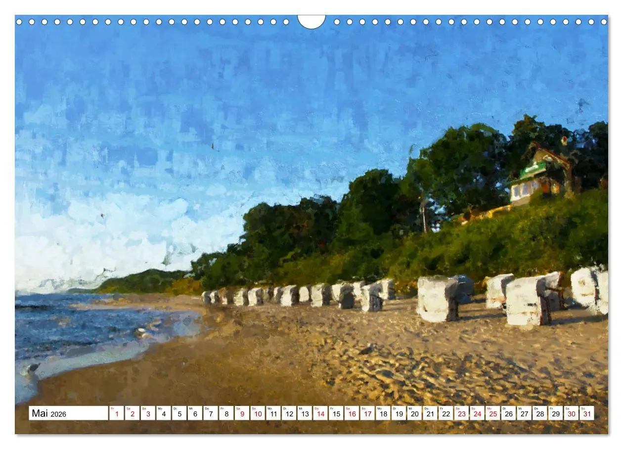Bild: 9783457622124 | Malerische Insel Usedom - Acryl Impressionen (Wandkalender 2026 DIN...