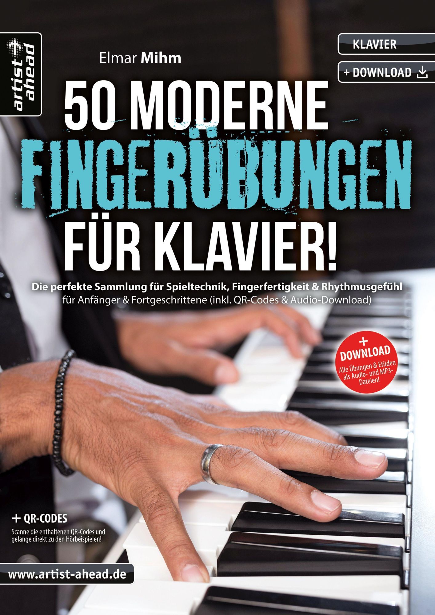 Cover: 9783866422124 | 50 moderne Fingerübungen für Klavier! | Elmar Mihm | Broschüre | 52 S.