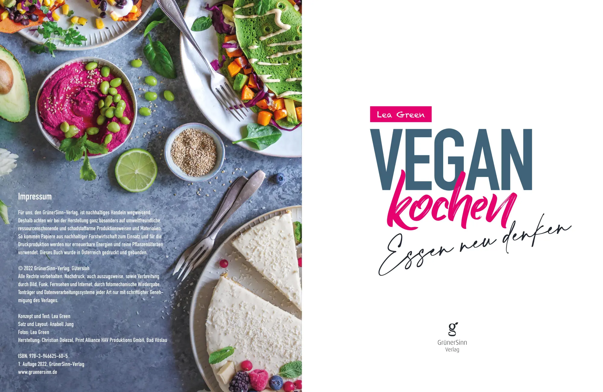 Bild: 9783989422124 | Vegan Kochen - Essen neu denken | Lea Green | Buch | 215 S. | Deutsch