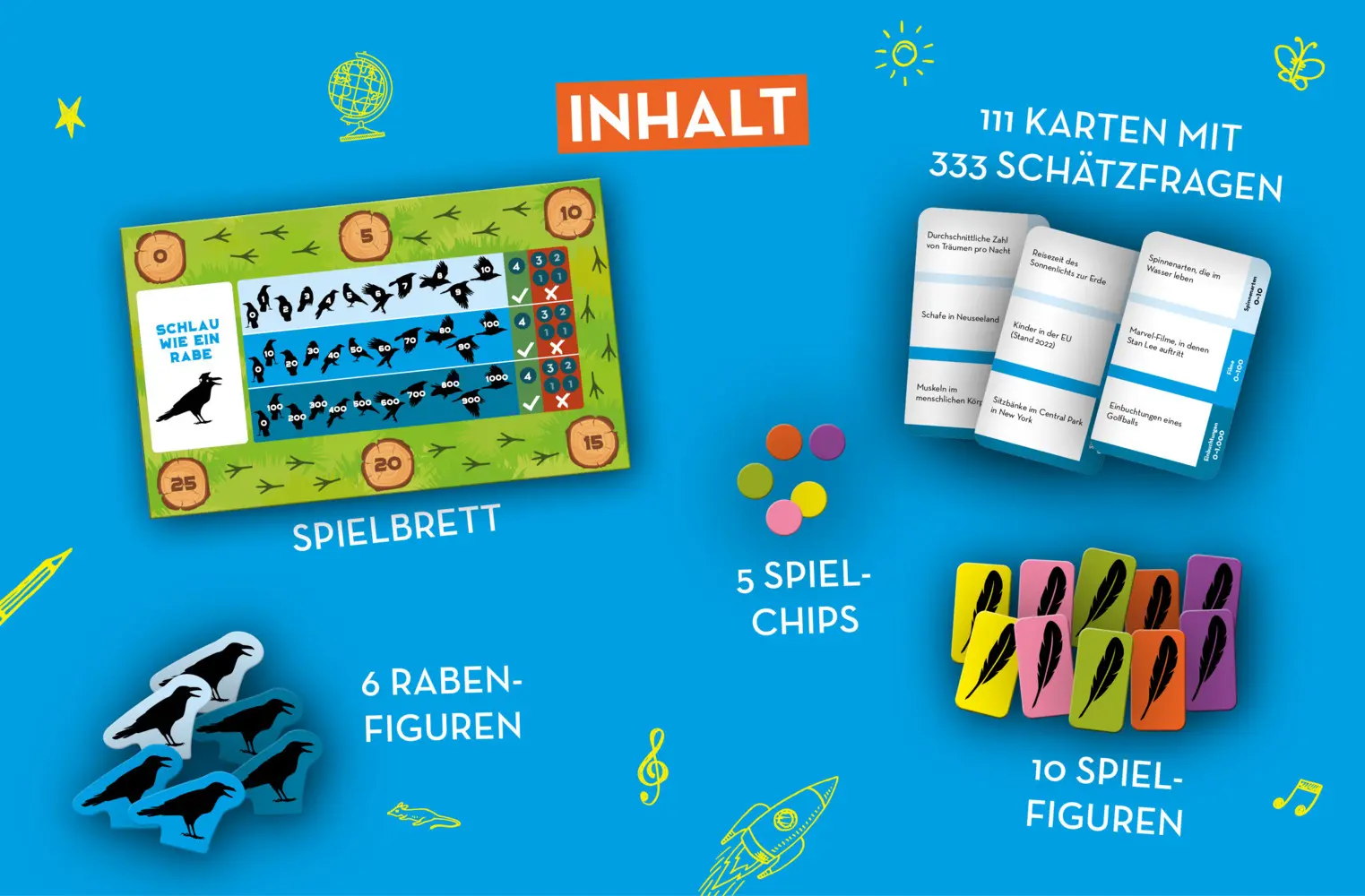 Bild: 4260478342224 | Schlau wie ein Rabe | Arno Steinwender | Spiel | 111 S. | Deutsch
