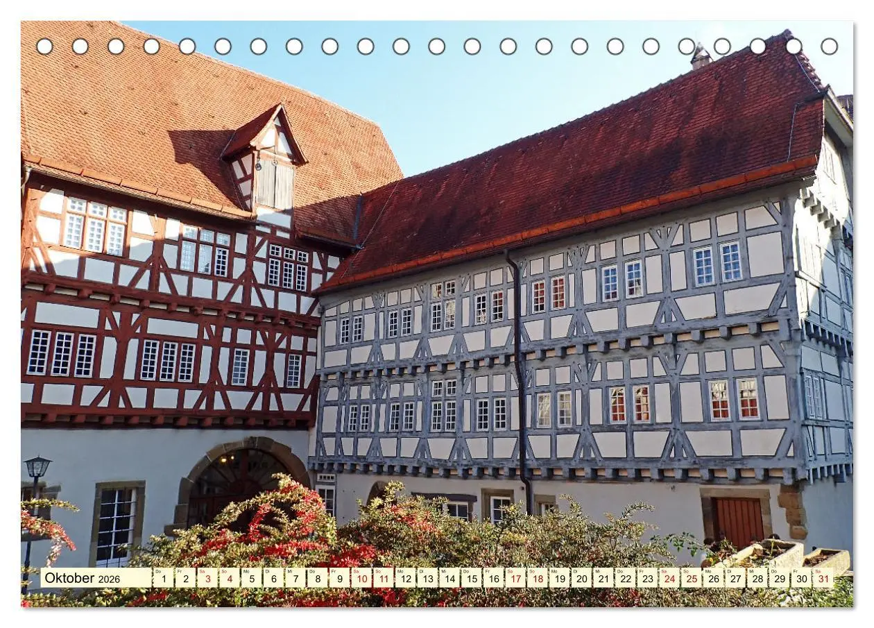Bild: 9783457542224 | Unterwegs in Bad Wimpfen (Tischkalender 2026 DIN A5 quer), CALVENDO...